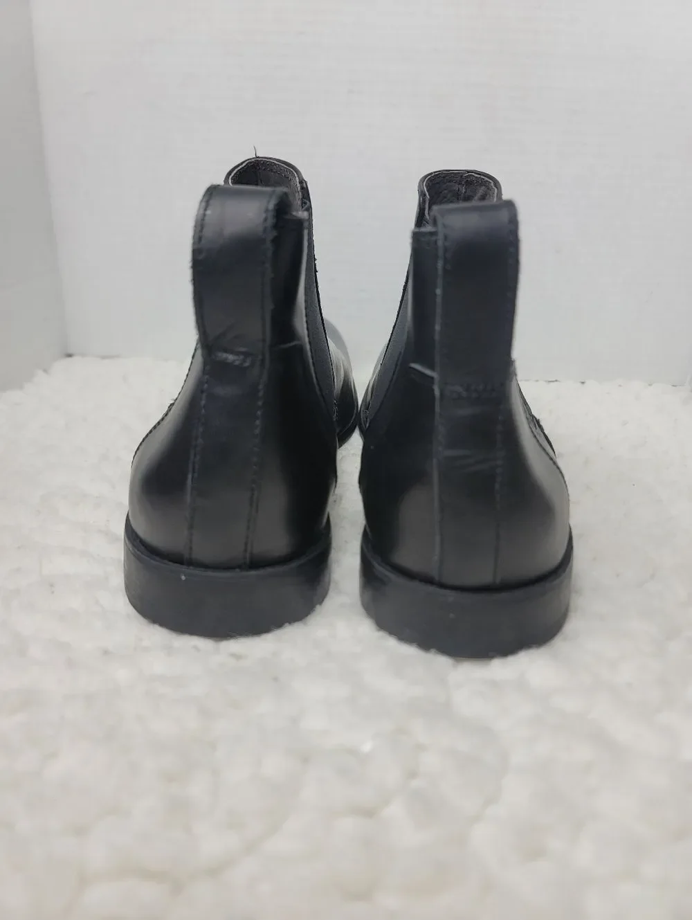 John Varvatos USA Chelsea Boots Mens Size 10.5M Black Leather Pull On Almond Toe